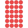 Usuwalne kółka 18mm 96szt./op. czerwone 3595 AVERY ZWECKFORM