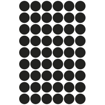 Etykiety kółka Q12mm trwałe czarne 3140 AVERY ZWECKFORM