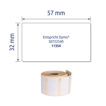 Etykiety uniwersalne w rolce 500 etyk. 32 x 57 mm, usuwalne, białe ASS0722540 Avery Zweckform