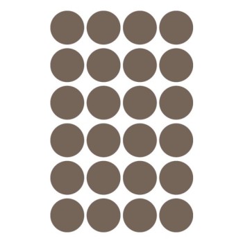 Trwałe kółka Q18mm 96szt/op szarobrązowe 3116 AVERY ZWECKFORM
