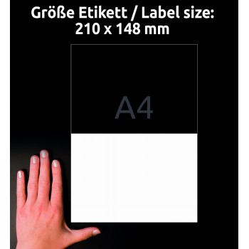 Etykiety A4 białe (50+15 arkuszy) 210x148mm 6604 ULTRA GRIP AVERY ZWECKFORM