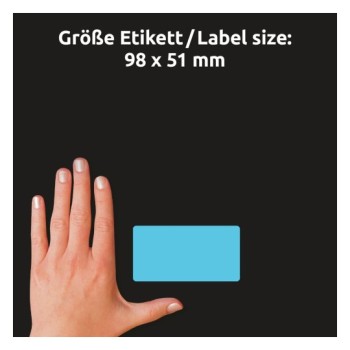 Etykieta w 5 kolorach 98x51mm (30 arkuszy  90 etykiet) do opisu ręcznego 51046 AVERY ZWECKFORM