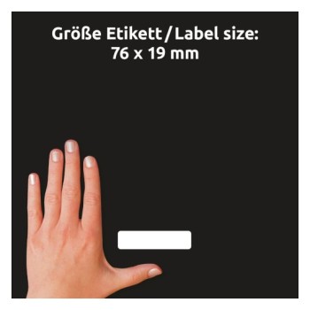 Etykieta identyfikatory imienne 76x19mm(10 arkuszy  120etykiet) Sztuczny jedwab 51064 AVERY ZWECKFORM