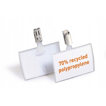 Identyfikator 54x90mm z klipem(25 sztuk) 821619 CLICK FOLD DURABLE