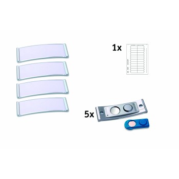 Identyfikatory imienne POLAR20 68x22mm (5 sztuk) stal nierdzewna POL20MA66-5DR