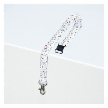 Smycz z karabińczykiem (10 sztuk) 440x20mm kwiaty R4828F AVERY