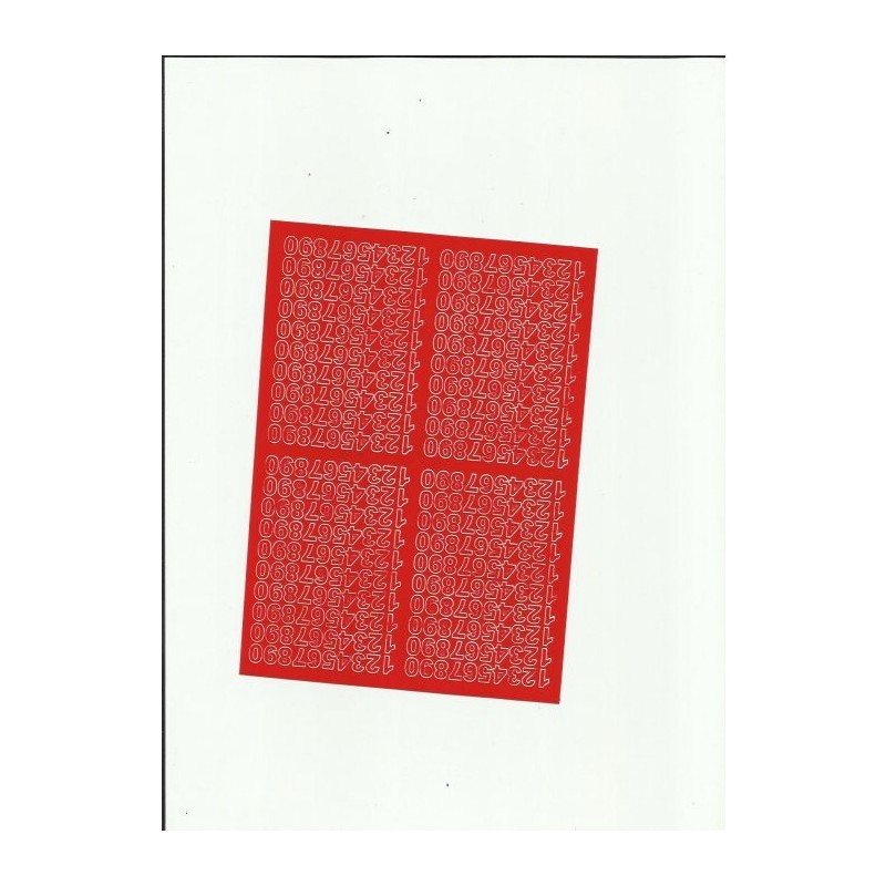 Cyfry samoprzylepne 0,7cm (8) ciemne żółte ARTDRUK