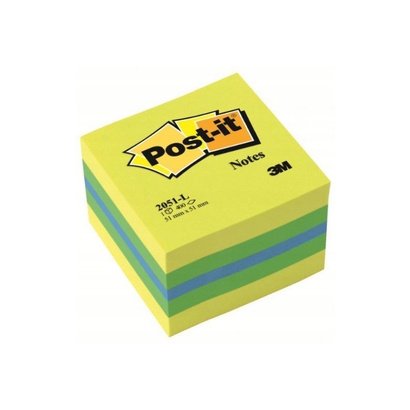 Bloczek samoprzylepny 51x51mm 400k cytrynowy POST-IT 009543115 3M