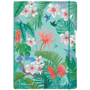 Notatnik Flex A4 80 kartek w kratkę i linie Notes Ladylike Jungle 50044320 HERLITZ
