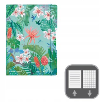 Notatnik Flex A4 80 kartek w kratkę i linie Notes Ladylike Jungle 50044320 HERLITZ