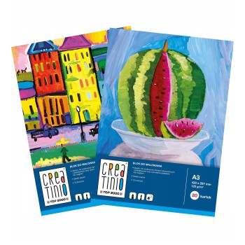 Blok do malowania A3 20 kartek rysunkowy 120g biały 400079859 CREATINIO