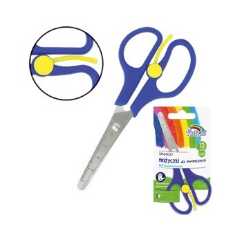 Nożyczki GRAND 5,25 leworęczne z linijką GR-6500 130-1666