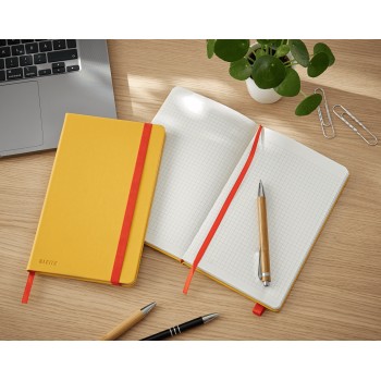 Notatnik Leitz Cosy, A5, kratka, żółty 44540019