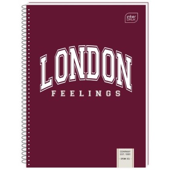 Kołonotatnik A4 120k kratka miękka oprawa INTERDRUK