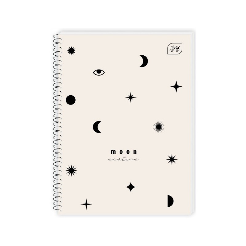 Kołonotatnik A5 80k kratka miękka oprawa INTERDRUK