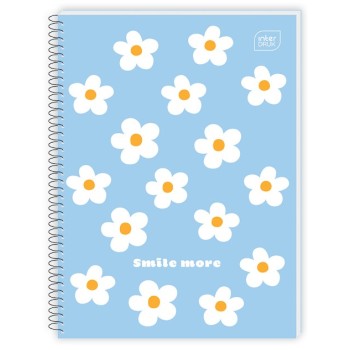 Kołonotatnik A5 80k kratka miękka oprawa INTERDRUK