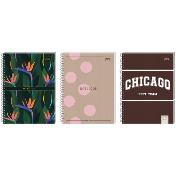 Kołonotatnik A5 120k kratka miękka oprawa INTERDRUK