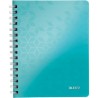 Kołonotatnik LEITZ WOW A5 80k PP kratka turkusowy 46410051