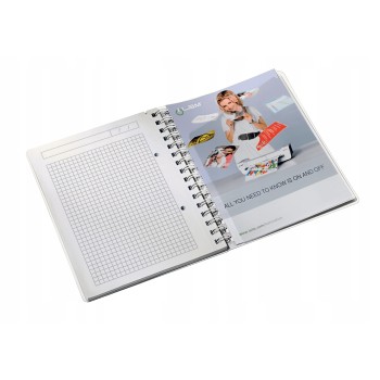 Kołonotatnik LEITZ WOW A5 80k PP kratka niebieski 46410036