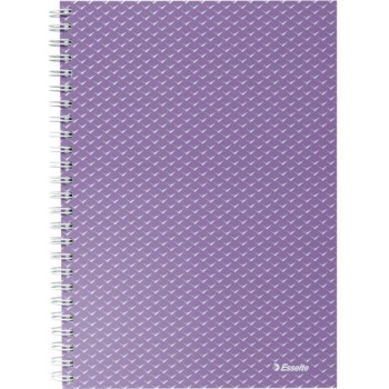 Kołonotatnik Colour`Breeze A5 w kratkę lawendowy 628469 ESSELTE
