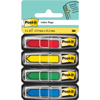 Zakładki indeksujące POST-IT 12x43mm strzałki 4x24szt 684ARR3 3M