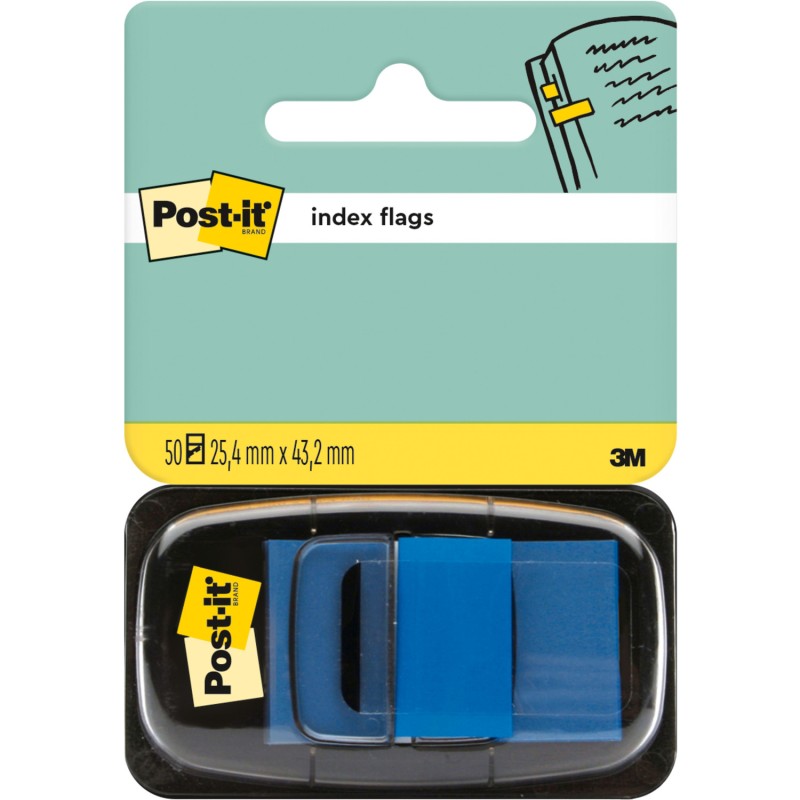 Zakładki indeksujące POST-IT 25x43mm niebieskie 680-2 50sztuk 3M