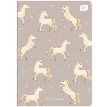 Zeszyt A5 32k 3linia kolorowa UV GIRLS mix INTERDRUK