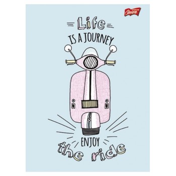 Zeszyt A5 32k linia laminowany mix dziewczęcy UNIPAP *6977