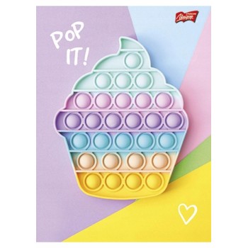 Zeszyt A5 16k 3linia dwukolorowa mix laminowany dziewczęcy UNIPAP