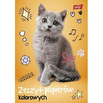 Zeszyt papierów kolorowych A5 10k UNIPAP