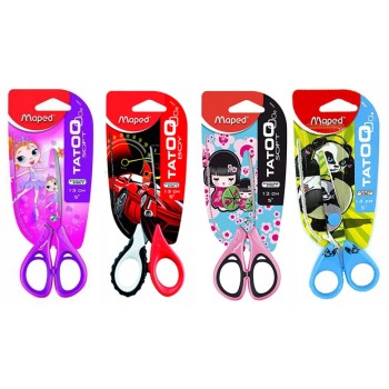 Nożyczki szkolne 13cm.TATOO 580020 blister MAPED
