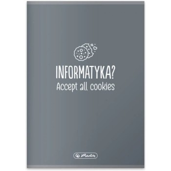 Zeszyt szkolny przedmiotowy A5 60 kartek w kratkę 70g INFORMATYKA 9577370 HERLITZ