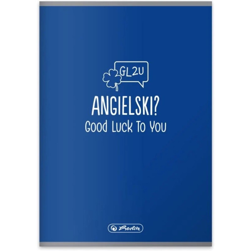 Zeszyt szkolny przedmiotowy A5 60 kartek w kratkę 70g JĘZYK ANGIELSKI 9577388 HERLITZ