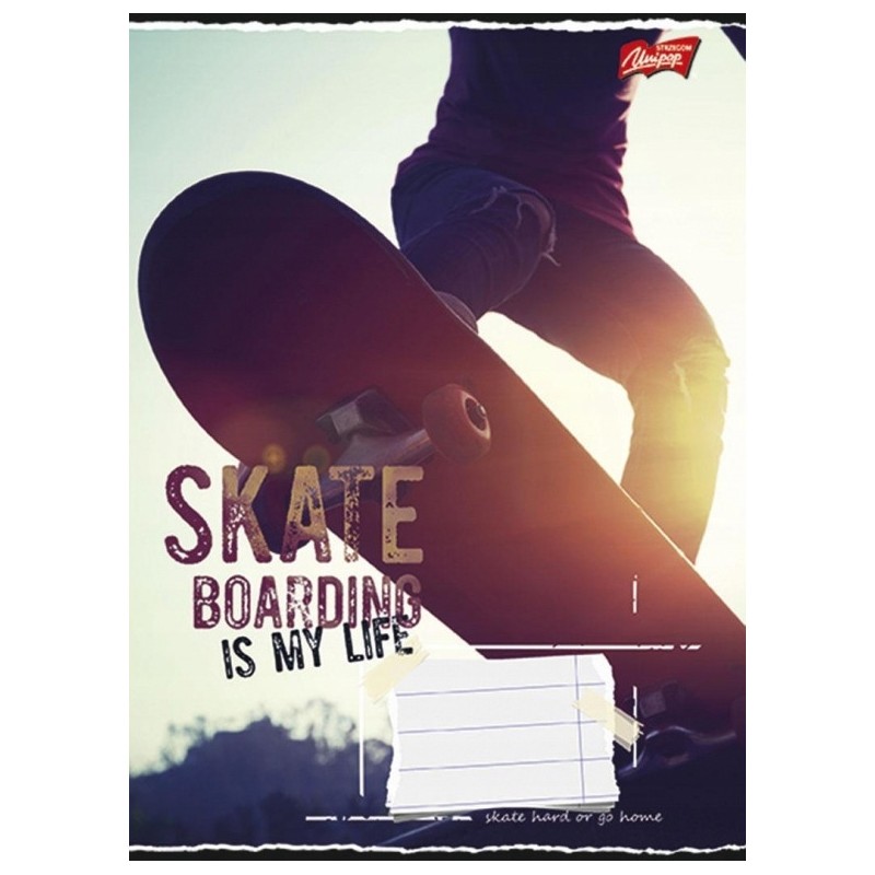 Zeszyt A5 96k kratka laminowany mix chłopięcy UNIPAP