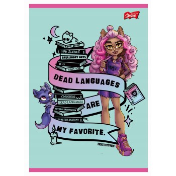 Zeszyt A5 32k 3linia kolorowa 70g MONSTER HIGH UNIPAP