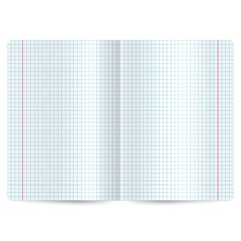 Zeszyt szkolny A5 32 kartki w kratkę laminowany PUSHEEN ST.MAJEWSKI