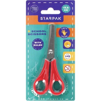 Nożyczki leworęczne z miarką 13cm 533760 STARPAK