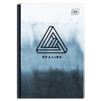 Brulion A5 96k linia mix wzorów twarda oprawa INTERDRUK