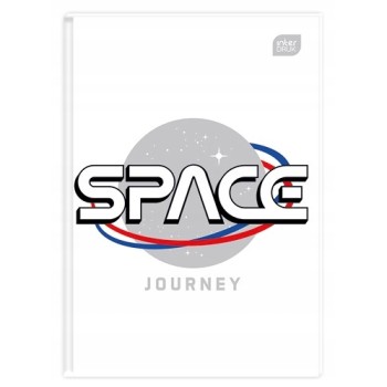 Brulion A5 96k linia mix wzorów twarda oprawa INTERDRUK