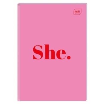 Brulion A5 96k linia mix wzorów twarda oprawa INTERDRUK