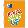 Kołozeszyt A4+ 80k kratka NEVER GIVE UP 400115106 OXFORD