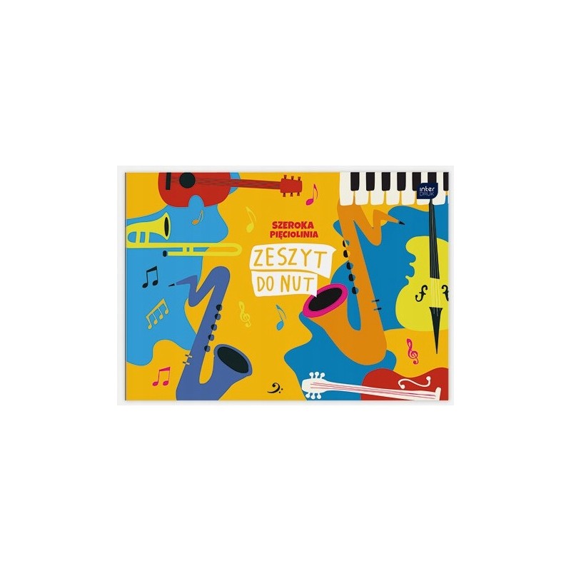 Zeszyt do nut B5 16k linia szeroka mix INTERDRUK