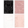 Zeszyt A5 80k kratka 70g METALLIC ROSE GOLD INTERDRUK