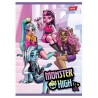 Zeszyt A5 32k kratka margines 70g MONSTER HIGH UNIPAP