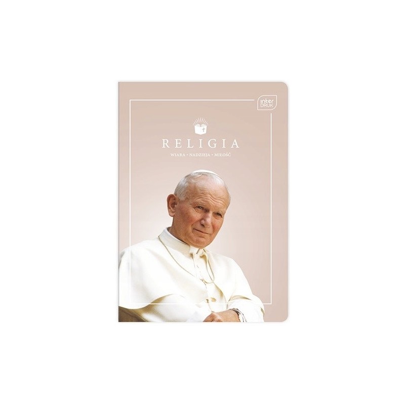 Zeszyt A5 60k kratka RELIGIA JPII/FRANCISZEK INTERDRUK