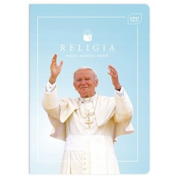 Zeszyt A5 60k kratka RELIGIA JPII/FRANCISZEK INTERDRUK