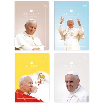 Zeszyt A5 60k kratka RELIGIA JPII/FRANCISZEK INTERDRUK