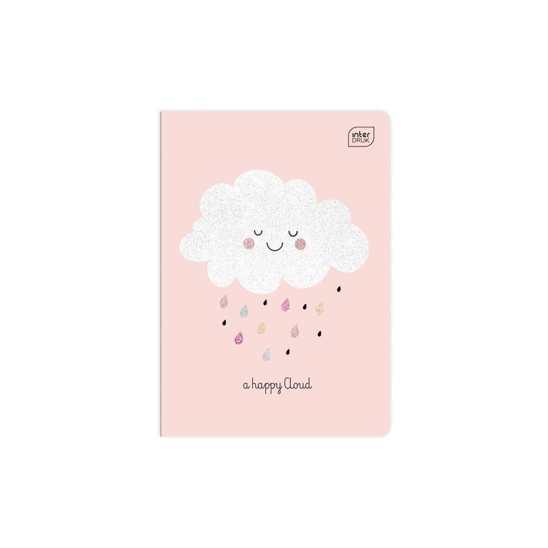 Zeszyt A5 32k 3linia 70g GLITTER dziewczynka INTERDRUK