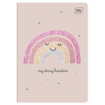 Zeszyt A5 32k 3linia 70g GLITTER dziewczynka INTERDRUK