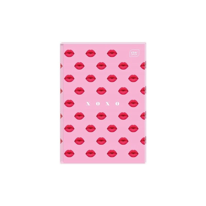 Brulion A5 96k kratka mix wzorów twarda oprawa INTERDRUK